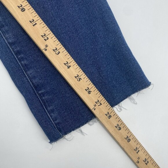 Good American Womens Size 14/32 Good Legs Straight Jeans Raw Hem GSTL67TNA 1288 - Picture 9 of 12